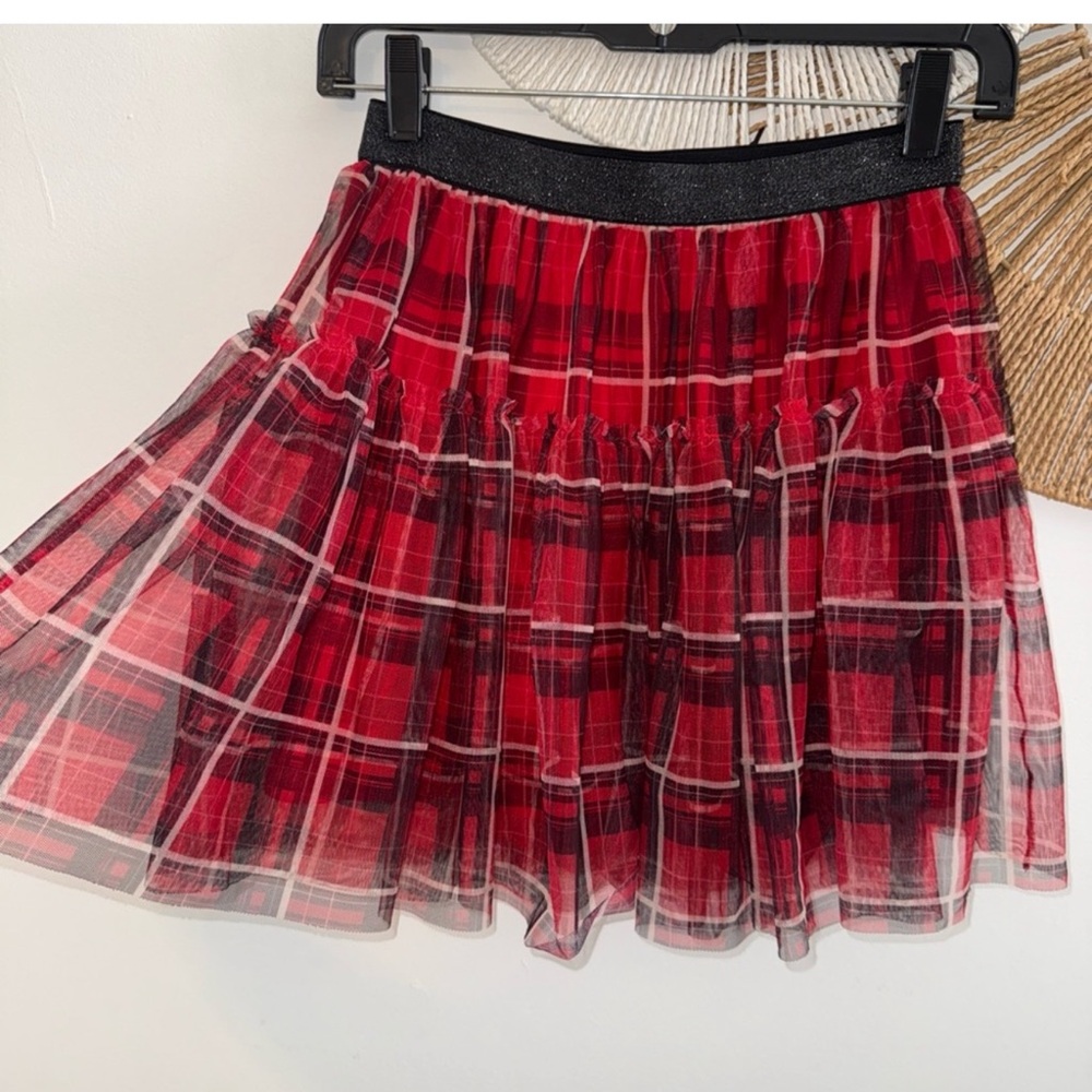 Garanimals Black and Red Plaid Skater Skirt